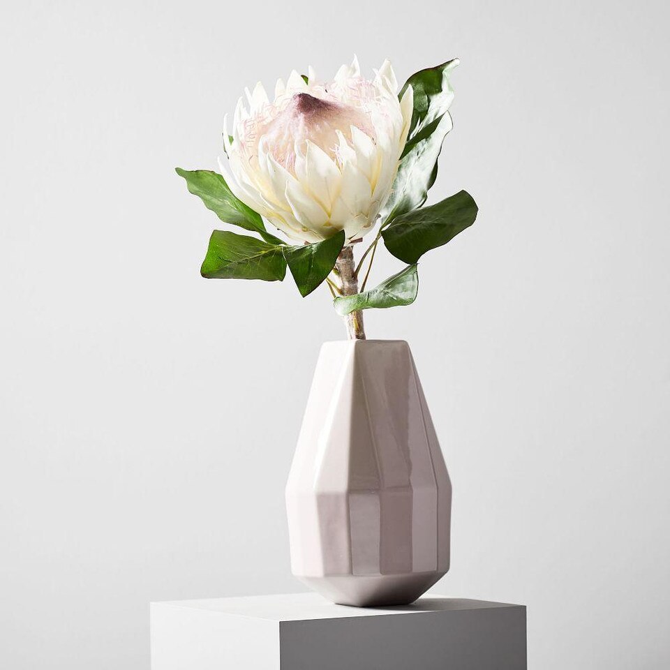 Faux Botanicals Large White Protea west elm Australia